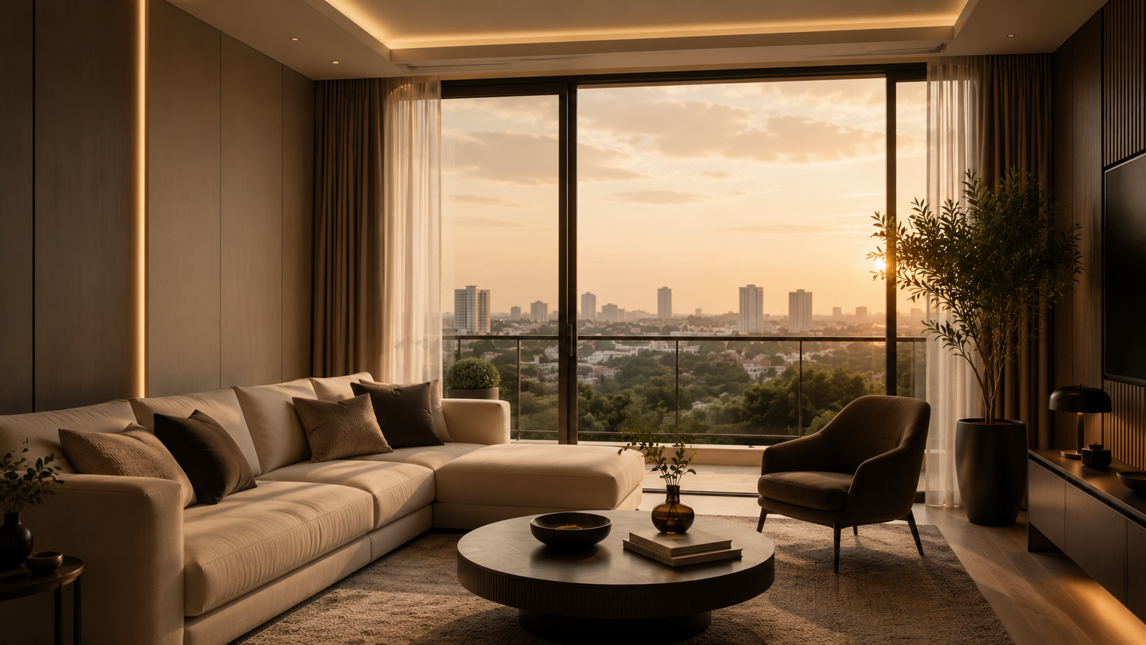 Luxury Azari Residences serviced apartment interior